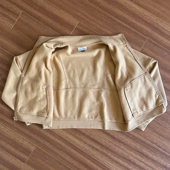 Universal Thread Tan Cropped Zip Sweatshirt - Size XL - Picture 5 of 7
